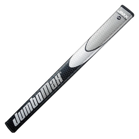 JumboMax JMX JumboFlat 17 Black/Silver Putter Grip - One Golf