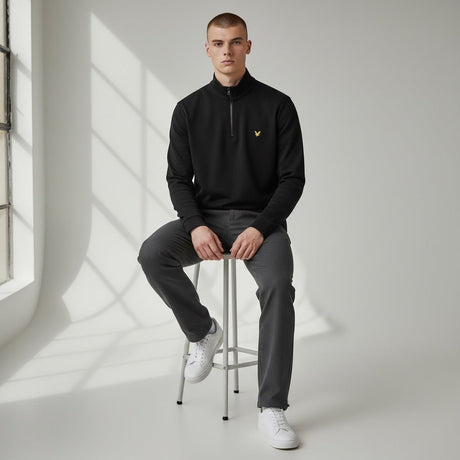 Lyle and Scott Golf Core Black 1/4 Zip - One Golf