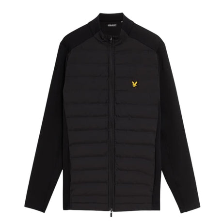 Lyle & Scott Black Hybrid Quilted Full Zip Golf Jacket - One Golf
