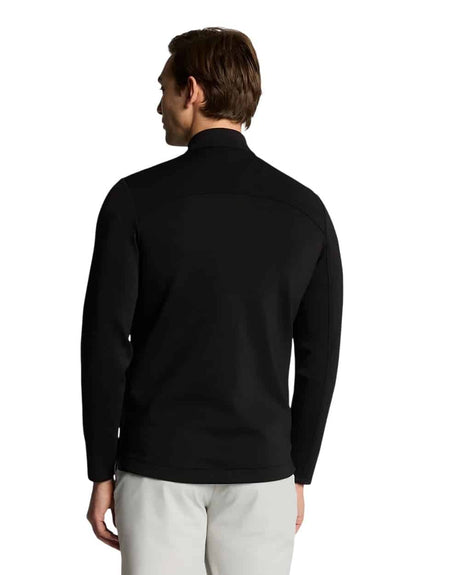 Lyle & Scott Black Hybrid Quilted Full Zip Golf Jacket - One Golf