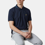 Lyle & Scott Golf 1874 Dark Navy Tipped Tech Polo Shirt - One Golf
