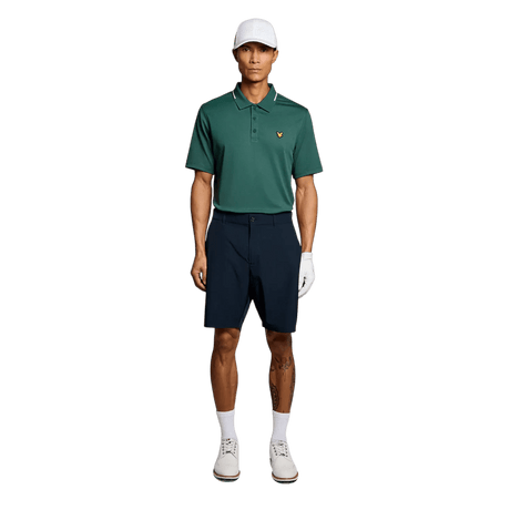 Lyle & Scott Golf 1874 Mediterranea Tipped Tech Polo Shirt - One Golf
