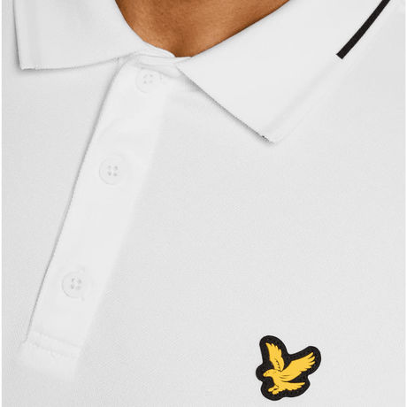 Lyle & Scott Golf 1874 White Tipped Tech Polo Shirt - One Golf
