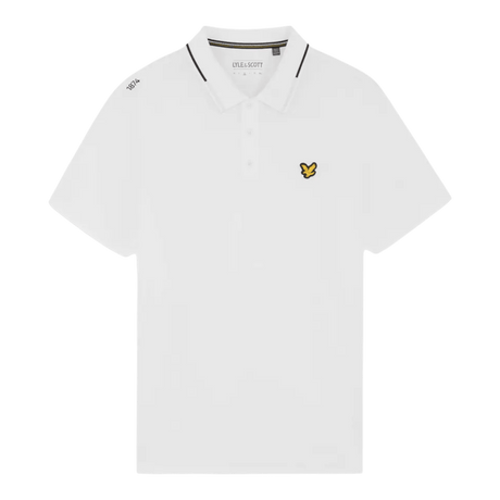 Lyle & Scott Golf 1874 White Tipped Tech Polo Shirt - One Golf