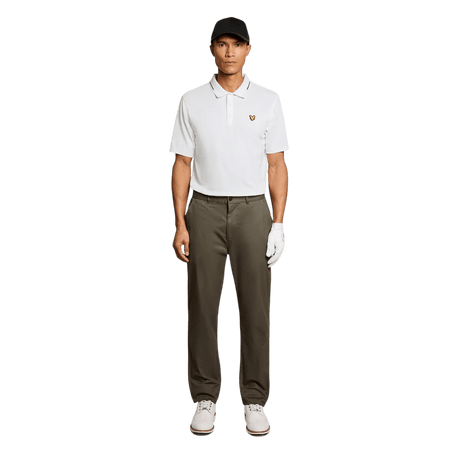 Lyle & Scott Golf 1874 White Tipped Tech Polo Shirt - One Golf