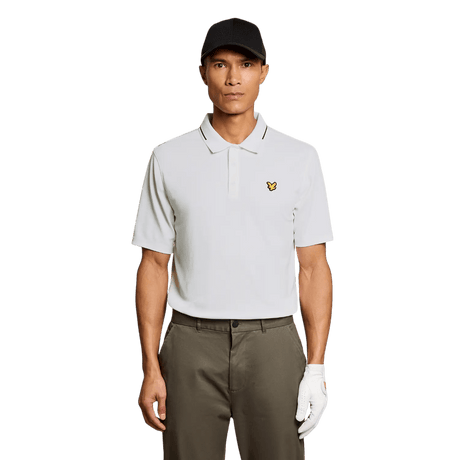 Lyle & Scott Golf 1874 White Tipped Tech Polo Shirt - One Golf