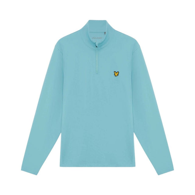 Lyle & Scott Golf Core Aquamarine Blue 1/4 Zip - One Golf