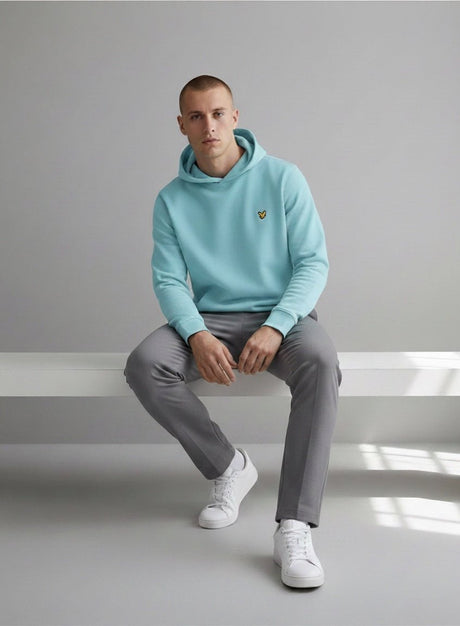 Lyle & Scott Golf Core Aquamarine Midlayer Hoodie - One Golf