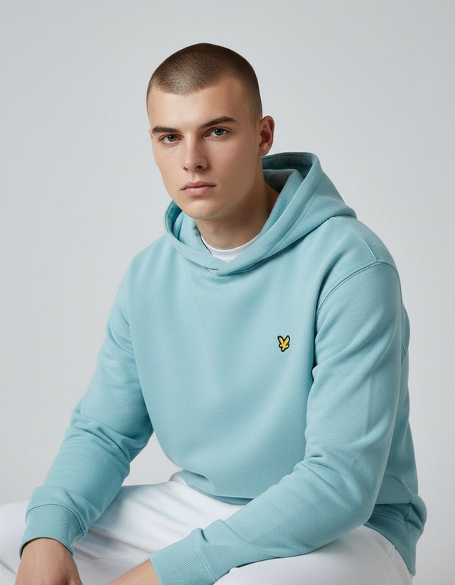 Lyle & Scott Golf Core Aquamarine Midlayer Hoodie - One Golf