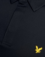 Lyle & Scott Golf Dark Navy Concealed Placket Polo Shirt - One Golf