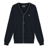 Lyle & Scott Golf Dark Navy Lightweight Knitted Cardigan - One Golf