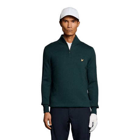 Lyle & Scott Golf Mediterranea Cotton Blend 1/4 Zip Jumper - One Golf