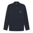 Lyle & Scott LS Logo 1/4 Zip Dark Navy Sweatshirt - One Golf