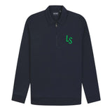 Lyle & Scott LS Logo 1/4 Zip Dark Navy Sweatshirt