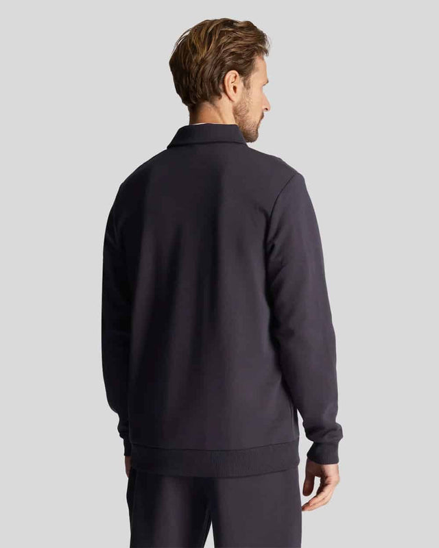 Lyle & Scott LS Logo 1/4 Zip Dark Navy Sweatshirt