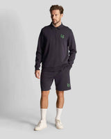 Lyle & Scott LS Logo 1/4 Zip Dark Navy Sweatshirt