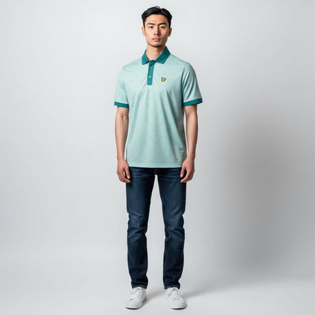 Lyle & Scott Player Mint Green Forest Shirt - One Golf