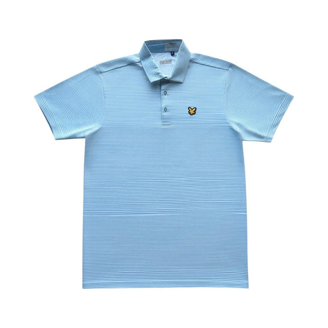 Lyle & Scott Regatta Blue/White Shirt - One Golf
