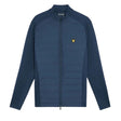 Lyle & Scott Ryder Blue Hybrid Quilted Full Zip Golf Jacket - One Golf