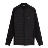 Lyle & Scott Black Hybrid Quilted Full Zip Golf Jacket