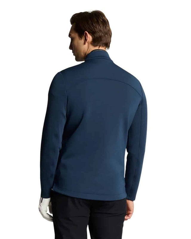 Lyle & Scott Ryder Blue Hybrid Quilted Full Zip Golf Jacket