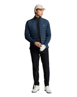 Lyle & Scott Ryder Blue Hybrid Quilted Full Zip Golf Jacket