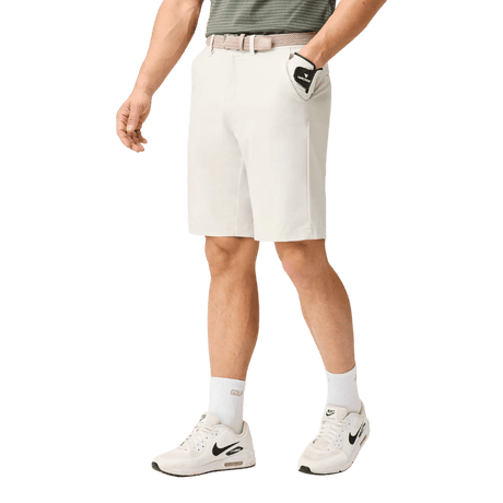 Macade Bone White Four-Way Stretch Shorts - One Golf