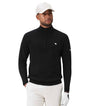Macade Bridge Black Merino Quarter Zip - One Golf