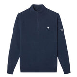 Macade Bridge Dark Blue Merino Quarter Zip - One Golf