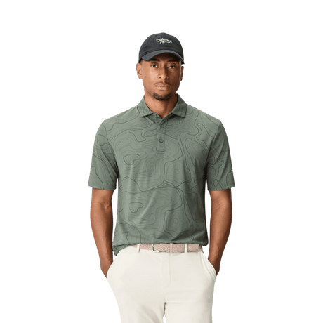 Macade Brooks Wayline Dark Green Golf Shirt - One Golf