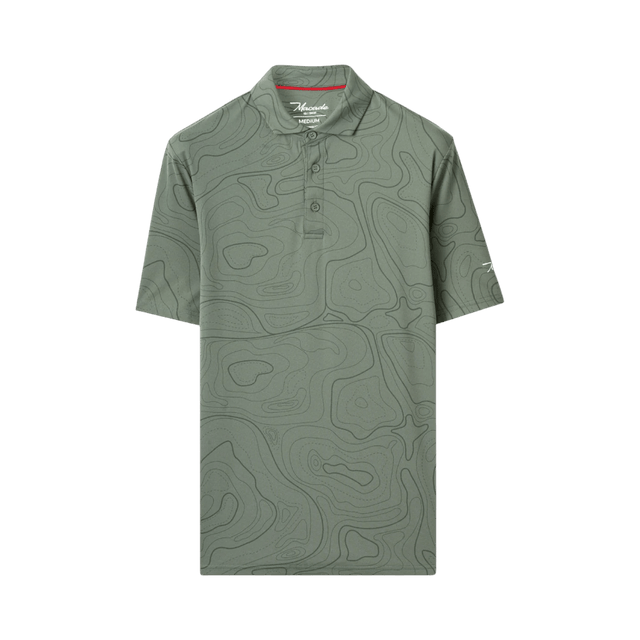 Macade Brooks Wayline Dark Green Golf Shirt - One Golf