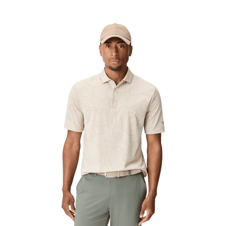 Macade Brooks Wayline Sand Golf Shirt - One Golf