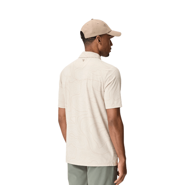 Macade Brooks Wayline Sand Golf Shirt - One Golf