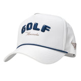Macade White Crossover Rope Snapback