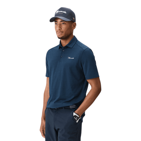 Macade Flight Steel Blue Golf Shirt - One Golf