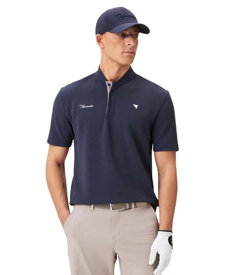 Macade Heath Dark Blue Bomber Shirt - One Golf