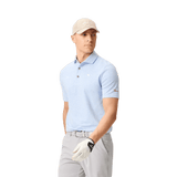Macade Light Blue Ridgeweave TX Golf Shirt - One Golf
