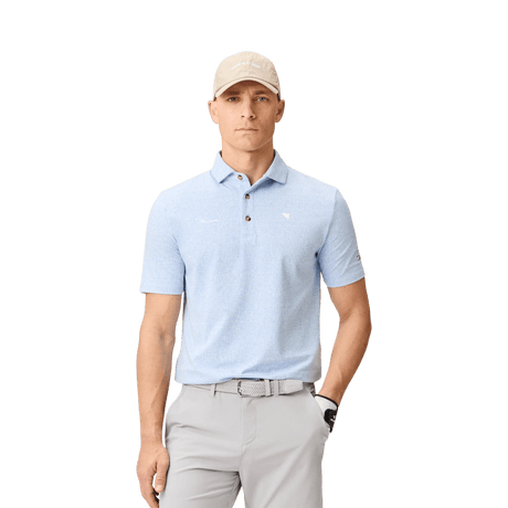 Macade Light Blue Ridgeweave TX Golf Shirt - One Golf