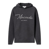 Macade Grey Signature Knit Hoodie