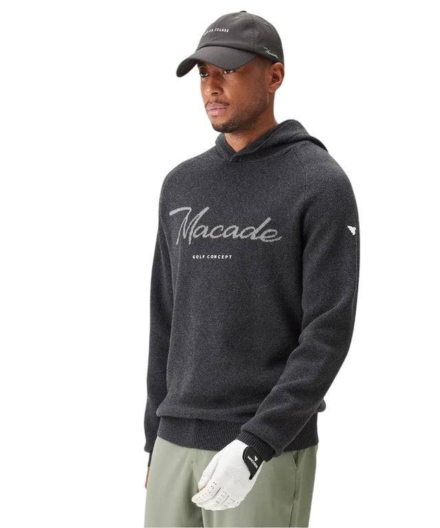 Macade Grey Signature Knit Hoodie