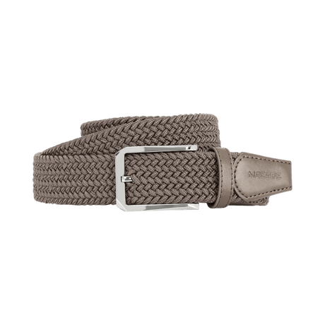 Macade Men's Elastic Ash Brown Belt - One Golf