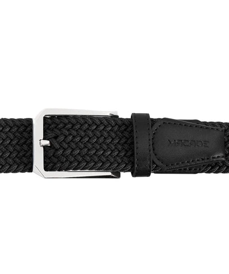 Macade Men's Elastic Black Belt - One Golf