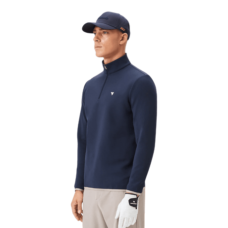 Macade Navy Blue Therma Quarter Zip - One Golf
