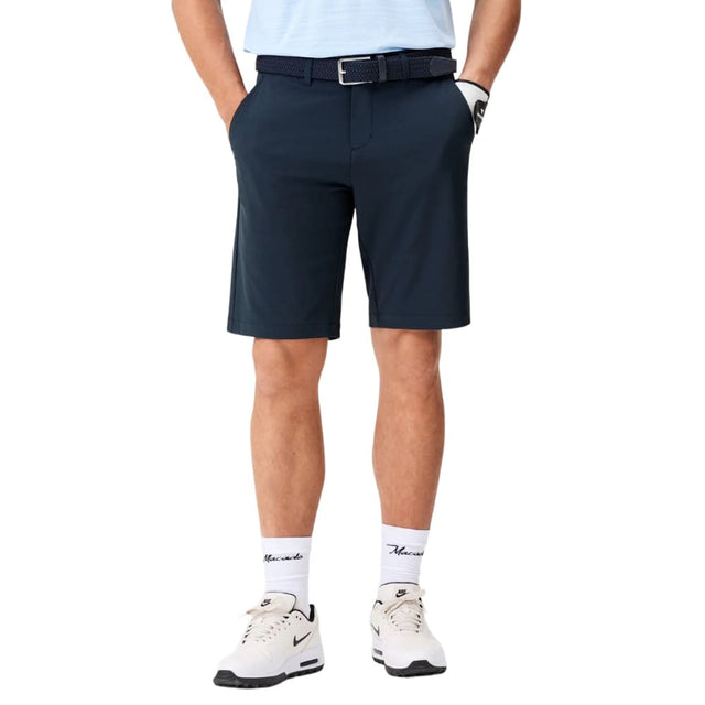 Macade Navy Four-Way Stretch Shorts - One Golf