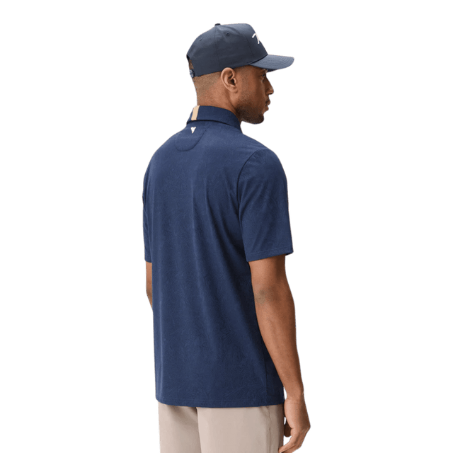 Macade Navy Paisley Core Polo Shirt - One Golf