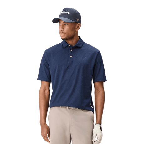 Macade Navy Paisley Core Polo Shirt - One Golf