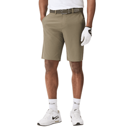Macade Olive Green Four-Way Stretch Shorts - One Golf