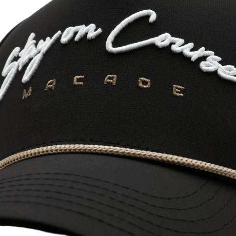 Macade Rope Course Black Snapback Cap - One Golf