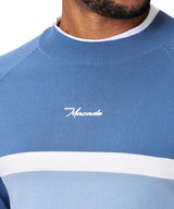 Macade Slate Blue Tech AR Mock Neck - One Golf