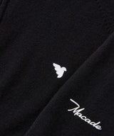 Macade Bridge Black Merino Quarter Zip